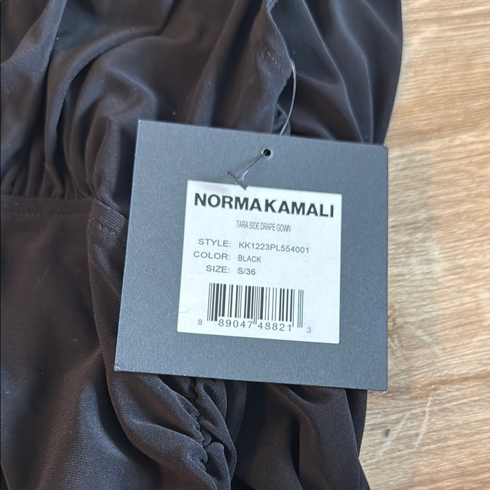 Norma Kamali Asymmetrical Black Dress